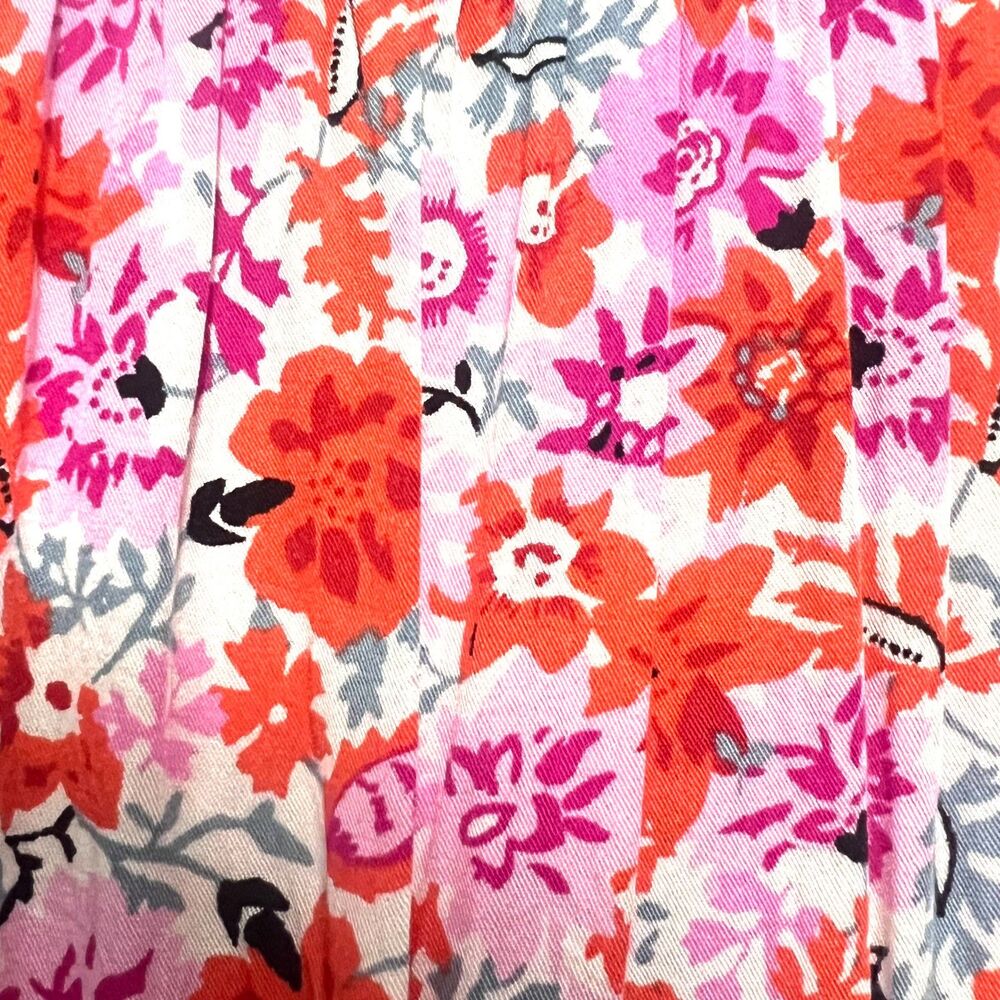 Lucky Brand Floral Mini Dress Cottagecore Boho Chic Womens Size Small Pockets - Picture 6 of 6